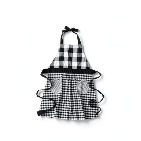 DII Cotton Apron Plaid Design Kitchen Cooking Protection-6