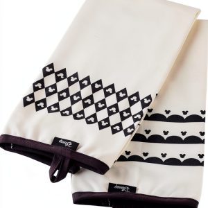 Disney Kitchen Towels White Cotton Geometric Hanging Loop-0