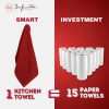 Infinitee Xclusives Kitchen Towels Cotton Super Absorbent 6-6