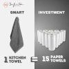 Kitchen Towels 3 Pack Cotton Super Absorbent Infinitee-5