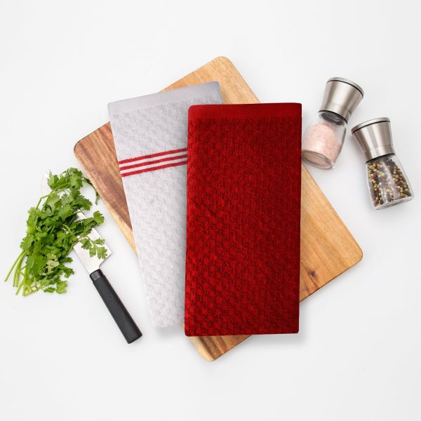 Infinitee Xclusives Kitchen Towels Cotton Super Absorbent 6-8