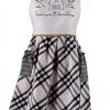 DII Cotton Apron Plaid Design Kitchen Cooking Protection-0