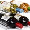 Lifewit Plastic Wine Rack Stackable Tiered Shelf-0