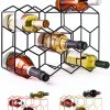 Gusto Nostro Black Wine Rack Modern Design-0