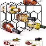 Gusto Nostro Black Wine Rack Modern Design-0