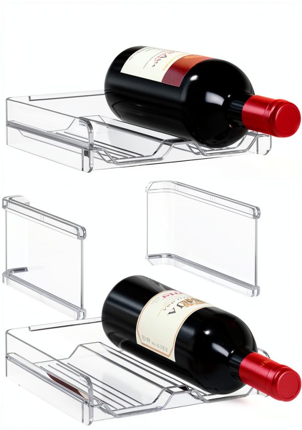 Lifewit Plastic Wine Rack Stackable Tiered Shelf-1