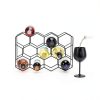Gusto Nostro Black Wine Rack Modern Design-1