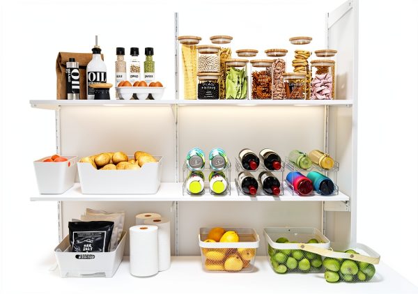 Lifewit Plastic Wine Rack Stackable Tiered Shelf-7