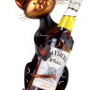 Drincarier Cat Wine Rack Dark Brown Decorative-2