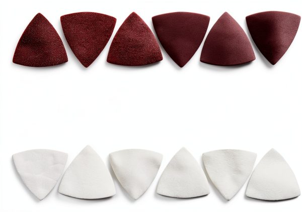 Triangle Oscillating Multi Tool Sanding Pads, 60Pcs 3-1/8 Inch Oscillating tool sandpaper for Triangle Multitool Sanding pads assorted 40/60/80/120/180/240 Grits-2